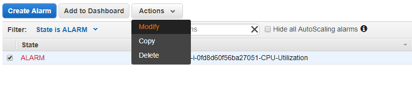 Configure Alarm and Topic in CloudWatch for Squadcast Notifications