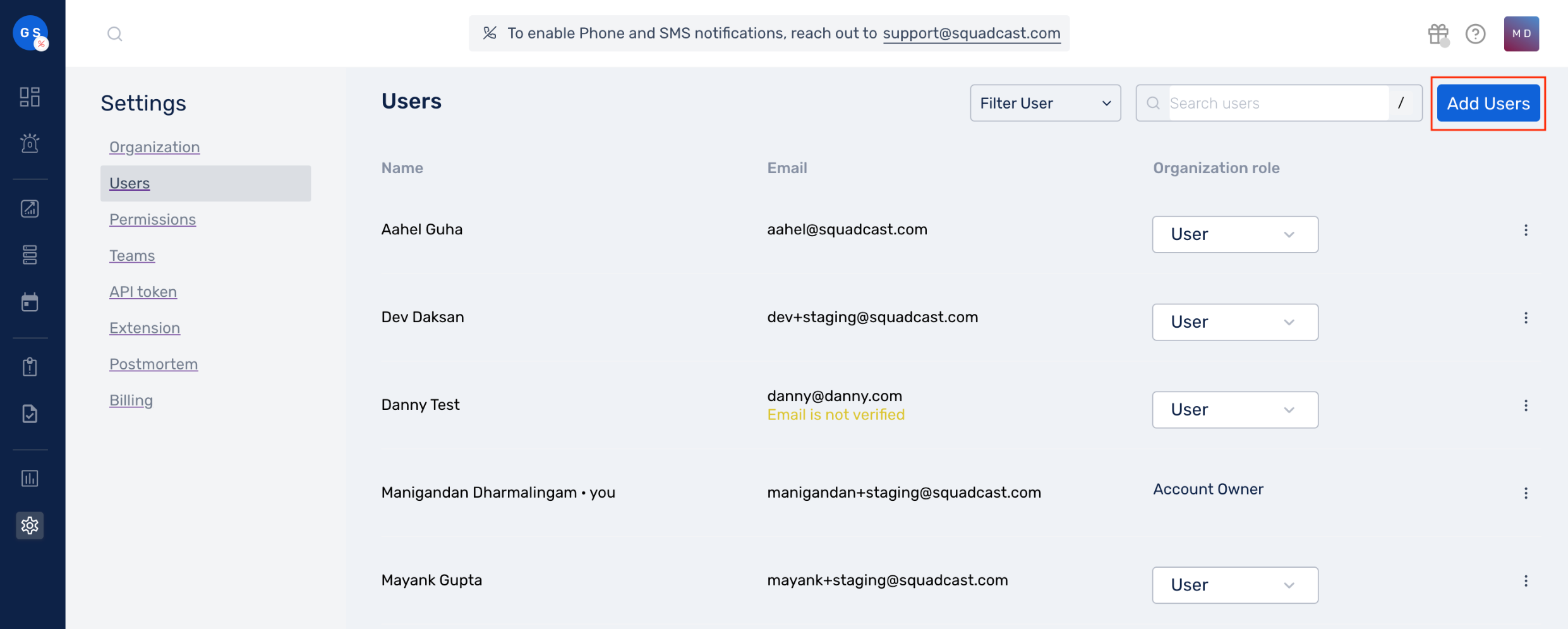 Add users - How to import users in Squadcast