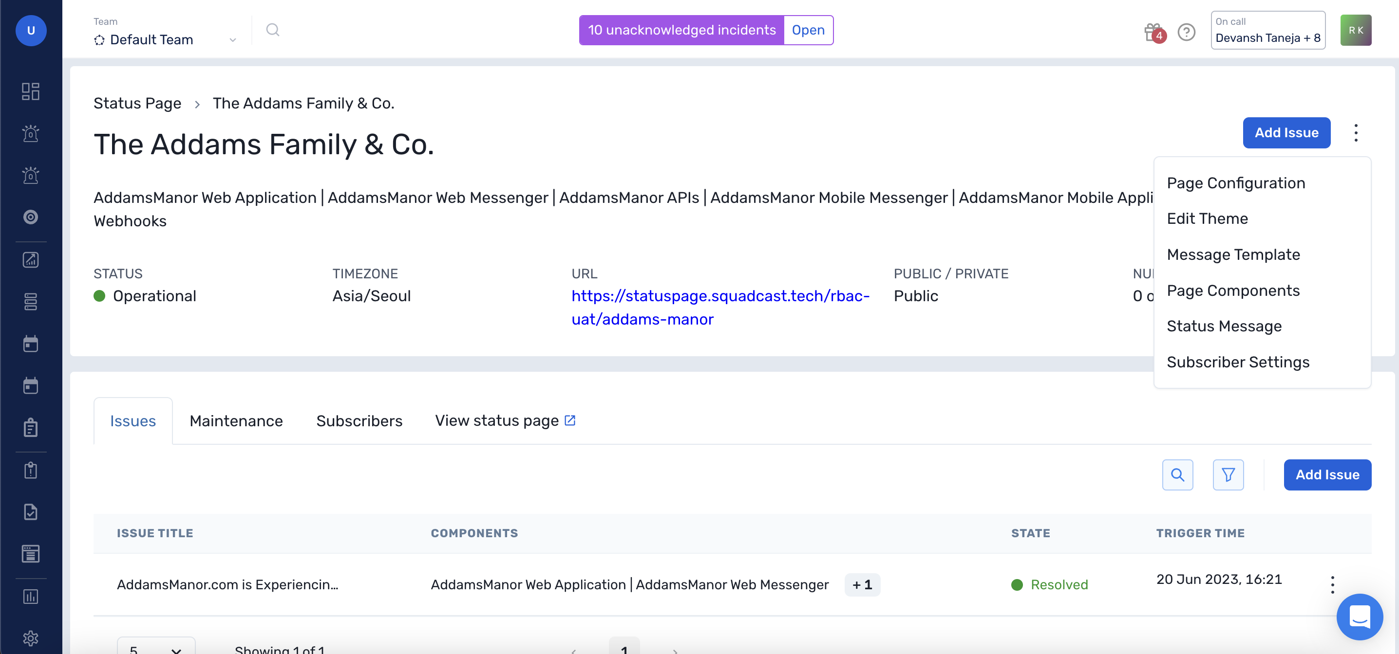 Navigate to Subscriber Settings