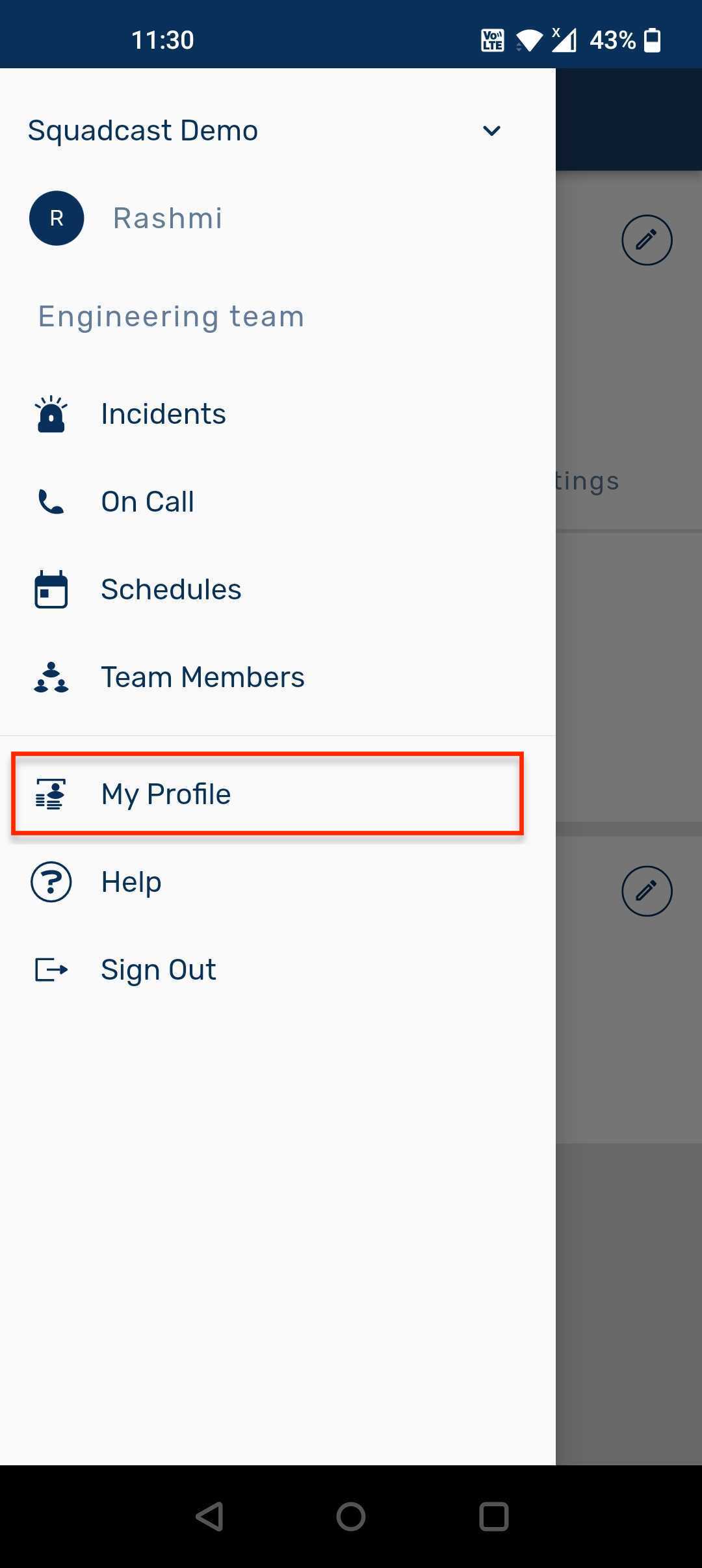 Navigate to My Profile section