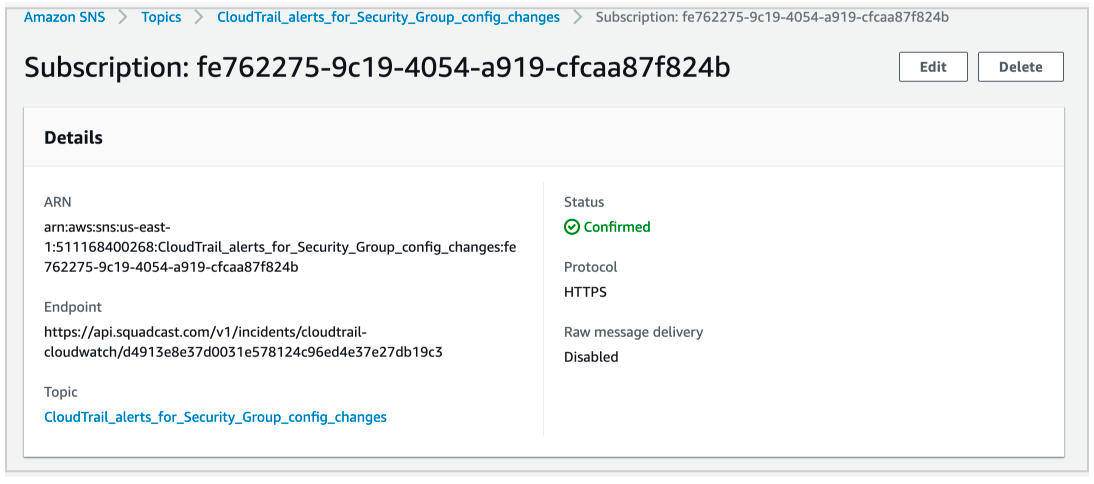 Verify Subscription Confirmation - AWS SNS: Refresh Subscription Status