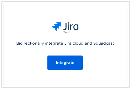 Integrate the Jira Cloud extension in Squadcast extensions page