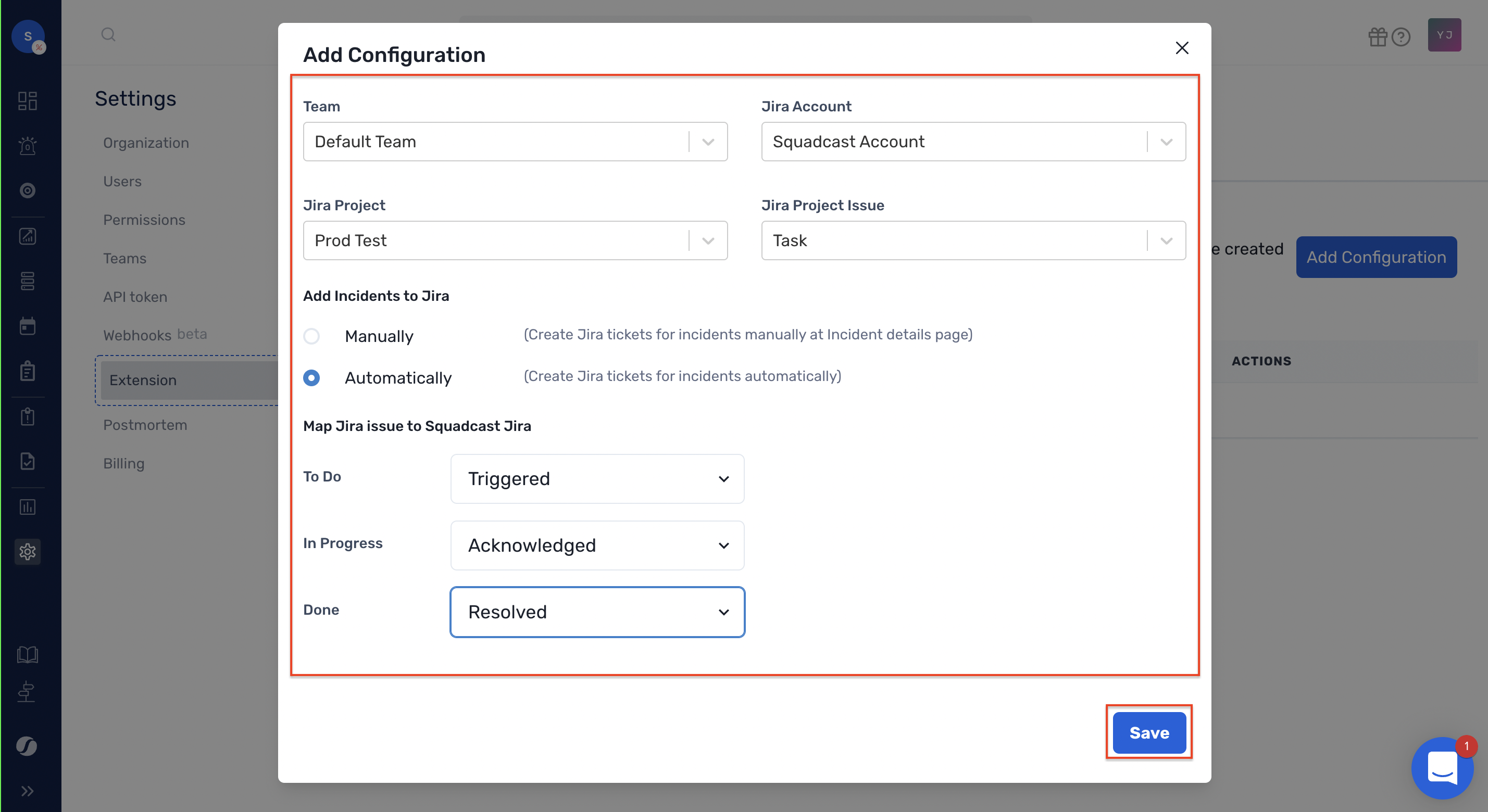 Add detail configuration in jira cloud extension
