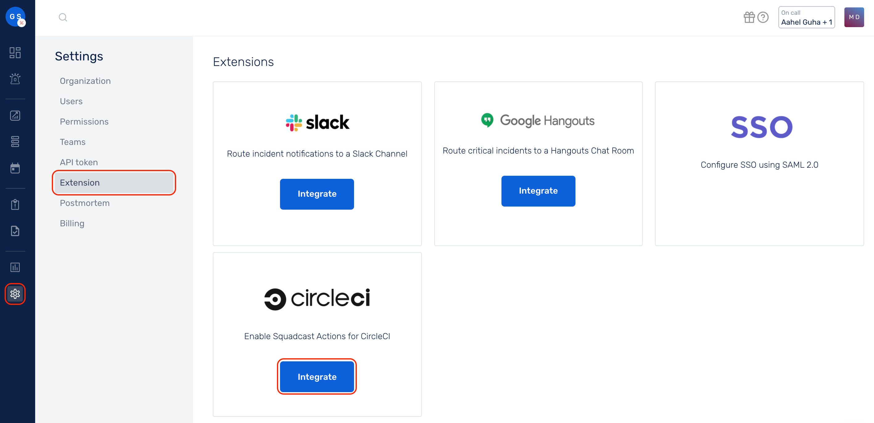 Enable CircleCI extensions