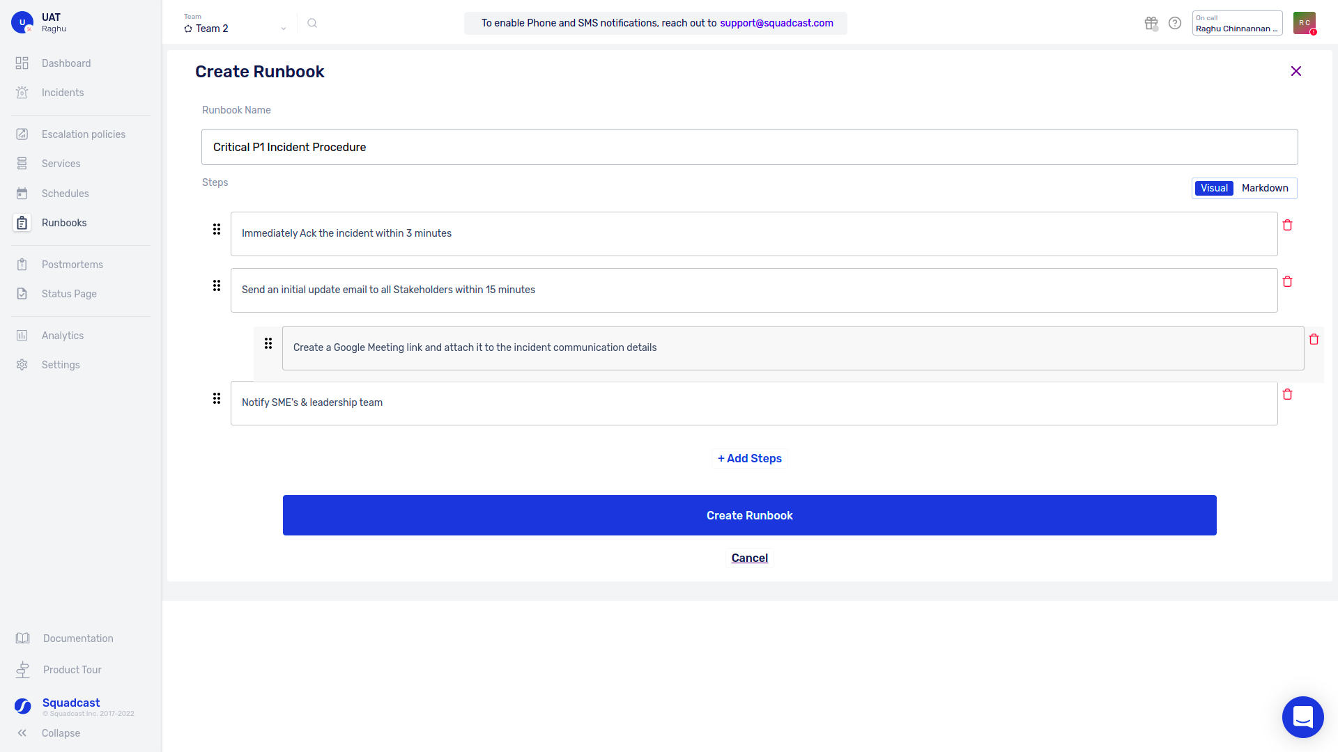 Add steps in the Rubooks