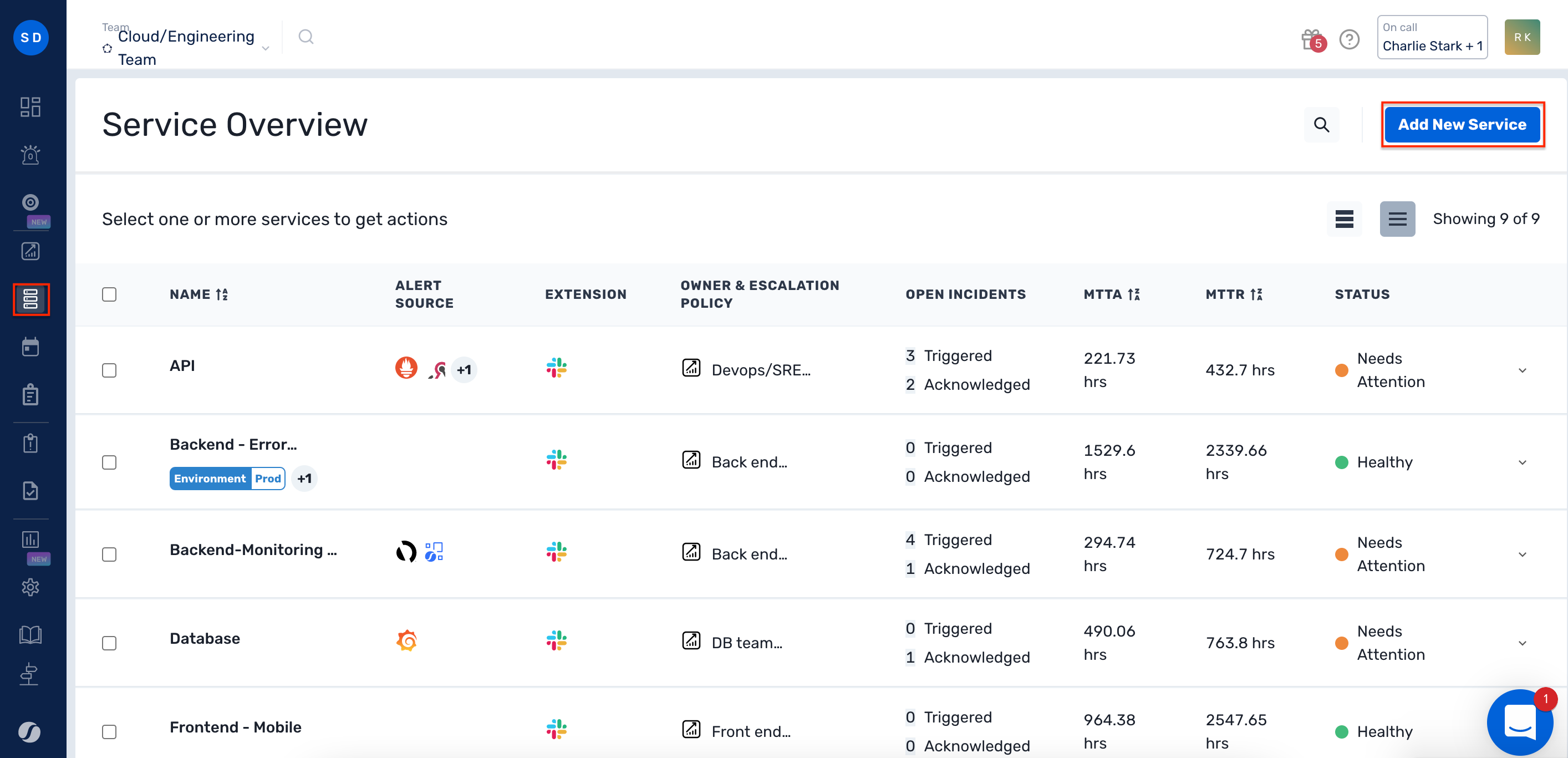 How to add a new service in Squadcast