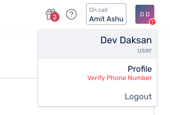 Add User Mobile Number - Verify OTP