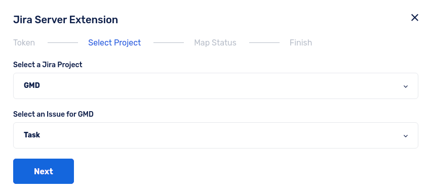 Click next to map status step- 3